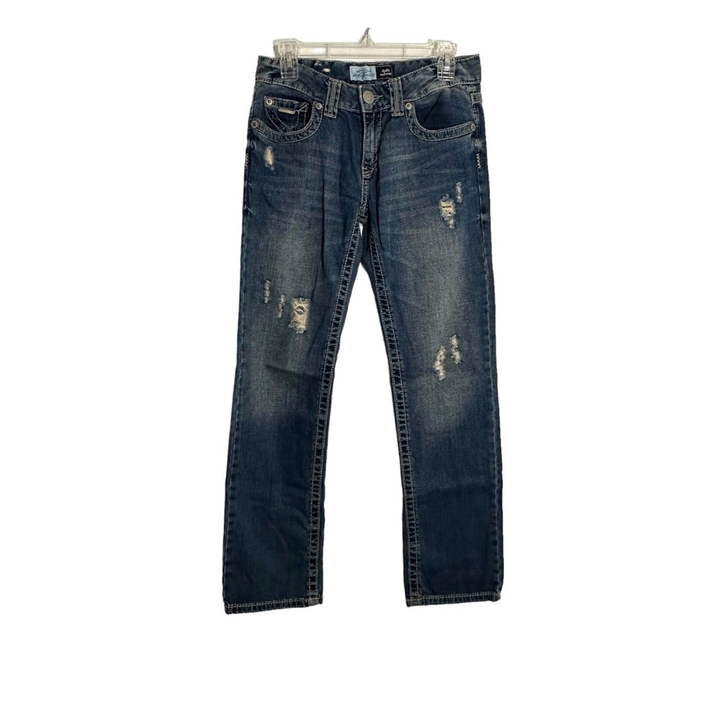 Aeropostale distressed denim Kylie boyfriend jeans 1/2 Reg